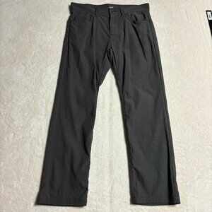 Prana Womens Brion II 5-Pocket Pants Grey Lightweight Straight‎ Fit Nylon 33x27